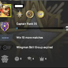 カウンターストライク2 CS2 Prime [2023 Medal, 5 Year Coin & CSGO Badge] Premier Ready | Private Rank 26 | 333+ Hours | Steam level 4 | First Email Available | Instant Access