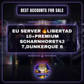 World of Warships EU SERVER 🔥LIBERTAD 10+PREMIUM SCHARNHORST43 7,DUNKERQUE 6