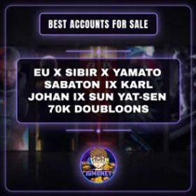 World of Warships EU➨ X SIBIR X YAMATO SABATON IX KARL JOHAN IX SUN YAT-SEN 70K DOUBLOONS
