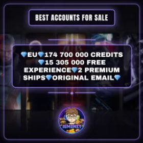 World of Warships 💎EU💎174 700 000 CREDITS💎15 305 000 FREE EXPERIENCE💎2 PREMIUM SHIPS💎ORIGINAL EMAIL💎