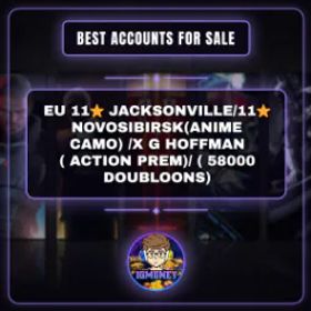 World of Warships EU➨ 11★ JACKSONVILLE/11★ NOVOSIBIRSK(ANIME CAMO) /X G HOFFMAN ( ACTION PREM)/ (➨58000 DOUBLOONS)