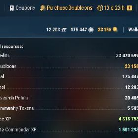 World of Warships Full access [WOWS ASIA-WG] TOTAL: 285 | X: 46 | IX: 44 | VIII: 59 | PREM: 124