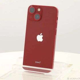 【中古】Apple(アップル) iPhone13 mini 128GB プロダクトレッド MLJG3J／A SIMフリー 【198-ud】