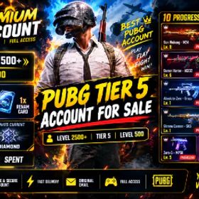 ピーユービージー バトルグラウンズ PUBG tier 5 Level 2500+ | 10 PROGRESSIVE Time Keeper M416 Level 6 | 6000$ Spent