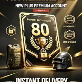 ピーユービージー バトルグラウンズ 🔥🔥🔥Level: 80 | PLUS Activated✅ | Email, Phone Number, Password & Token Fully Changeable