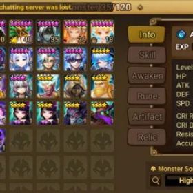 サマナーズウォー EU 2LD5 Lucifer + Nigong