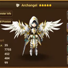 サマナーズウォー {Global}Light Archangel+Teshar+Rica*L&D Scroll*48+,(11+12) Year Scroll*780+,All Attribute Scroll*15+,Mystical Scroll*700+|Real Scroll Count • No Ranges|