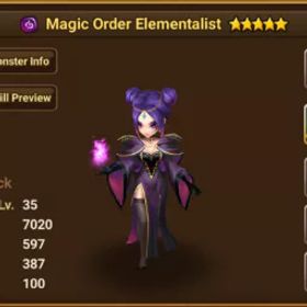 サマナーズウォー {Global}Dark Magic Order Elementalist+Tiana+Teshar*L&D Scroll*48+,(11+12) Year Scroll*780+,All Attribute Scroll*15+|Real Scroll Count • No Ranges|