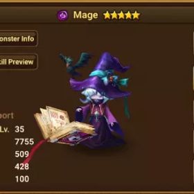 サマナーズウォー {Global}Dark Mage+Teshar+Rica*L&D Scroll*48+,(11+12) Year Scroll*780+,All Attribute Scroll*15+,Mystical Scroll*700+|Real Scroll Count • No Ranges|
