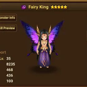 サマナーズウォー {Global}Dark Fairy King+Teshar+Rica*L&D Scroll*16+,12 Year Scroll*305+,12 Year Light Scrolls*6+|Real Scroll Count • No Ranges|