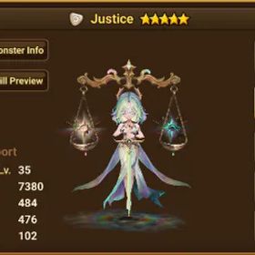 サマナーズウォー {Europe}Light Justice+Teshar+Rica*L&D Scroll*16+,12 Year Scroll*305+,12 Year Light Scrolls*6+|Real Scroll Count • No Ranges|