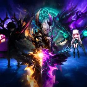 サマナーズウォー {Global}2LD*Dark Specter Princess+Light Beast Rider+(11+12)year Scroll*460