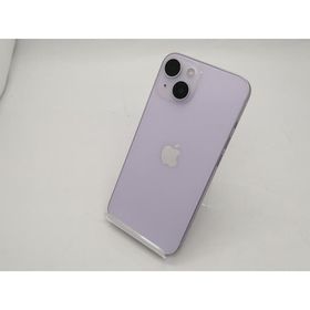 【中古】Apple au 【SIMフリー】 iPhone 14 128GB パープル MPUY3J/A【広島本通】保証期間１ヶ月【ランクC】