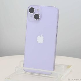 〔中古〕Apple(アップル) iPhone14 128GB パープル MPUY3J／A SIMフリー〔297-ud〕