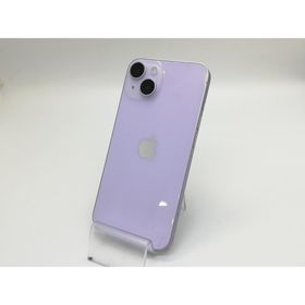 【中古】Apple au 【SIMフリー】 iPhone 14 128GB パープル MPUY3J/A【福岡天神】保証期間１ヶ月【ランクB】