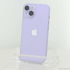 〔中古〕Apple(アップル) iPhone14 128GB パープル MPUY3J／A SIMフリー〔377-ud〕