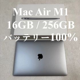 極美品 MacBook Air 13インチ M1 16GB 256GB 100%