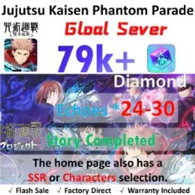 呪術廻戦ファントムパレード [Global-TW] | 💎79K+ Cubes | SSR Tickets | 24-30 Echoes | Story Completed