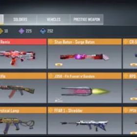 コールオブデューティモバイル ✅330 LVL✅INDIAN ACC✅2 Mythic✅10 Legendary Gun✅225 Gun Epic✅96 Skin Epic✅+13 Battle Pass✅
