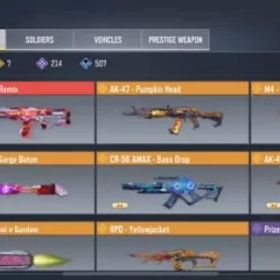 コールオブデューティモバイル 1 Mythic & 7 Legendary