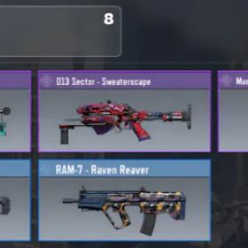 コールオブデューティモバイル ⭐ Groza - Aquarius ✨ Cursed Blade | ⚡ 1 Legendary · 3 Epic · 4 Rare