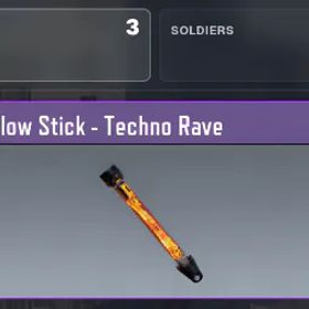 コールオブデューティモバイル 👑 Tactic Melee - Virgo ✨ Glow Stick - Techno Rave | ⚡ 1 Legendary · 2 Epic
