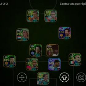 イーフットボール Strength team 3239| cruyff 108| totti 108| cannavaro 106| romero 105| neymar blitz