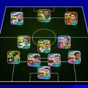 イーフットボール 9 Meneger Booster 🥵 Collective 3272+💥Messi Blitz X Suarez X Yamal Mbappe X Pele X Thomas X Roberto Carlos X Kevin De Bruyne X Salah X Michelle Platini X Chea