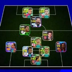 イーフットボール Strength 3171⚡️Duet messi & Suarez⚡️aubameyang⚡️cannavaro⚡️cucurella⚡️gerrad⚡️full access account