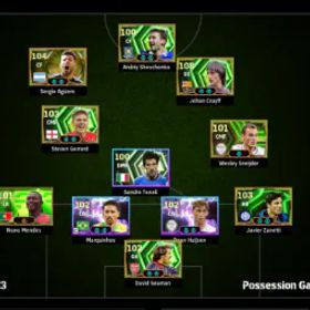 イーフットボール eFootball Steam Account, 109 Cruyff, Possession + solid epics, 3172 TS, Div 3 max