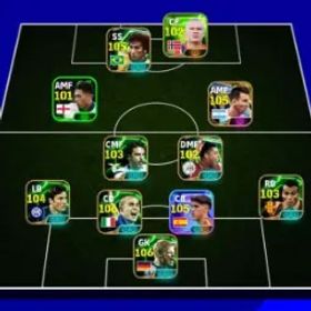 イーフットボール 3207 Team Strength | Cubarasi, Zico, Halland, Messi, Yamal & More | Global Account | iOS/Android