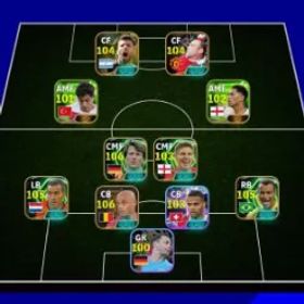 イーフットボール Ready to Play▶️Cheaper💥3190x Strength💥14x D.BOOSTER💥Lothar Matthäus-106 X Kompany-106 X Cafu-105 X Aguero-105{Blitz} X Bronckhorst-105|Fully balance|Konami💥