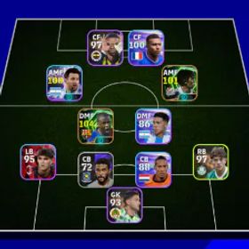 イーフットボール COLECTIVE STRENGH 2775 - YAYA TOURE 104 - NAKAMURA 101 - MESSI 100 - EFB9