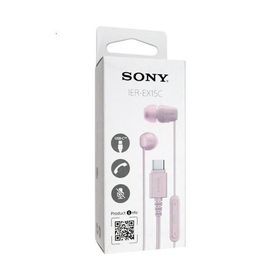 爆買SONY製 Type-C接続 ステレオヘッドホン IER-EX15C (P) ピンク