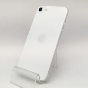 【中古】Apple au 【SIMロック解除済み】 iPhone SE（第2世代） 128GB ホワイト MXD12J/A【新宿】保証期間１週間【ランクC】