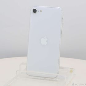 (中古)Apple iPhone SE 第2世代 128GB ホワイト MHGU3J/A SIMフリー(198-ud)