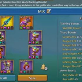 ロードモバイル 726M T5 ACCOUNT | VIP 14 | 344K GEMS | 470%+ BLAST STATS | 453M Research | Can Move to K:1663 | 5 PERMANENT CASTLE SKINS