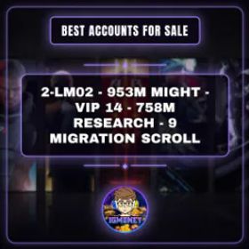 ロードモバイル 2-LM02 - 953M MIGHT - VIP 14 - 758M RESEARCH - 9 MIGRATION SCROLL