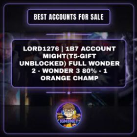 ロードモバイル LORD1276 | 1B7 ACCOUNT MIGHT(T5-GIFT UNBLOCKED) FULL WONDER 2 - WONDER 3 80% - 1 ORANGE CHAMP…