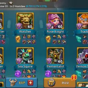ロードモバイル 🕹️ 🎮 N E X U S - E M P O R I U M 👾 ⚡3-LM15 - Accouunt 1B3 ( Can Move to 1200 ) - Research 987M - ATK 681