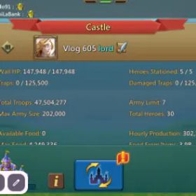 ロードモバイル 🕹️ 🎮 N E X U S - E M P O R I U M 👾 ⚡1-LM09 - 1B4 MIGHT - VIP 14 LV 60 - 608M RESEARCH 47M TROOPS - 10 MIGRATION SCROLL