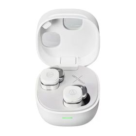 オーディオテクニカ ATH-SQ1TW2 WH ワイヤレスイヤホン bluetooth/小型 軽量 / 最大20時間再生 / 低遅延/外音取込み/マルチポイント/マルチペアリング/防水 IPX5 / ワイヤレス充電 /国内ホワイト ATH-SQ1