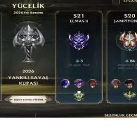 リーグオブレジェンドワイルドリフト FULL HERO 327 KOSTÜM YÜKSEL ELO FIRSAT HESABI