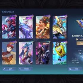 モバイルレジェンド 141 SKINS 👑 114 HEROS 💥