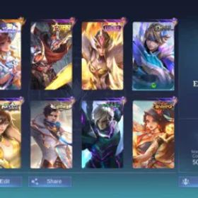 モバイルレジェンド PL789|Lvl 75|EXPERT I|132 HEROES MAX|172 SKIN|FLORYN SANRIO|FREYA LUCKYBOX|HAYABUSA ANNUAL|8 EPIC SKIN|BADANG SAINTSEIYA|EPIC S31