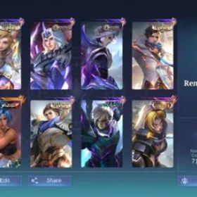 モバイルレジェンド MK54|LVL69|126HEROES|216SKIN|RENOWDEDCOLLECTORV|KARINAKOF|NATALIACOLLECTOR|FANNYVALENTINE|3LIGHTBORN|9EPIC|EPICIIS41