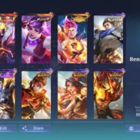 モバイルレジェンド ML# 316 legnd Franco KOF Guinevere prime Claude Kishin recall effect 34 dulex skin immortal