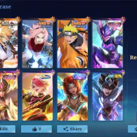 モバイルレジェンド ASPIRANT LESLEY + LUKAS NARUTO + SAKURA KALEA + LUCKYBOX KARRIE FREYA + SPARKLE MELISSA + ZODIAC HILDA + SEIYA BADANG + 17 EPIC SKINS