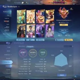 モバイルレジェンド 🔥EX IMMO HIGH WINRATE 🔥 635 SKIN WORLD COLLECTOR 🔥 39 COLLAB / 24 COLLECTOR / LUCKYBOX AND PRIME SKINS 🔥