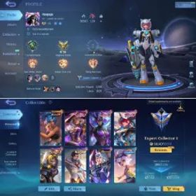 モバイルレジェンド M62✨HERO 89✨SKINS 155✨EMBLEM MAX✨KOF KARINA✨3 LUCKYBOX✨5 DRAGON✨7 EPIC ✨3 LIGHBORN✨12 SPECIAL✨4 SUMMER